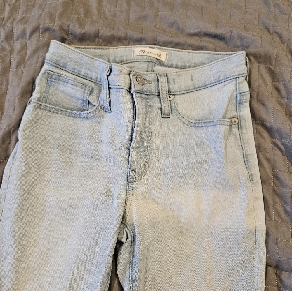 Madewell Petite 9" Mid-Rise Skinny Jeans Size 25 - Picture 3 of 9